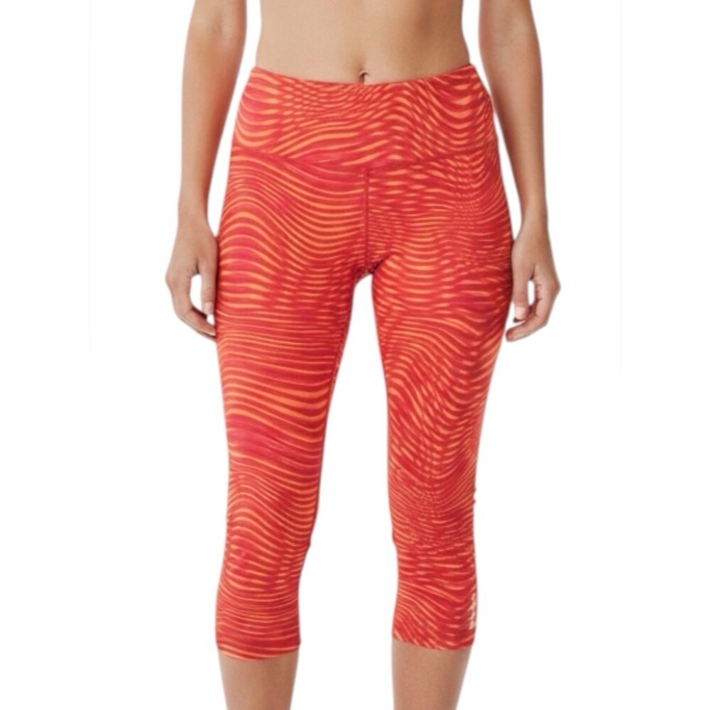 🆕Reebok Skinny Orange Wave Capris